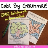 Color By Grammar: Mystery Pictures: Review or Assessment o