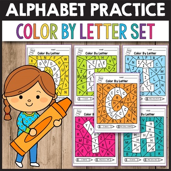 Color By Letter A Z Letter Recognition Worksheets Letter Sorting Mat