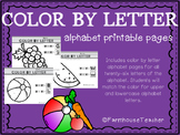 Color By Letter Alphabet Coloring Printable