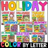 Color By Letter Holiday BUNDLE - Letter Recognition Practi