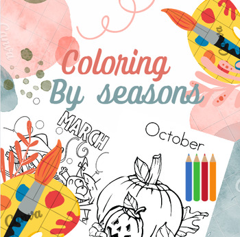 Preview of Color By Letter Holiday & Seasons MEGA Bundle - Letter Recognition Practice
