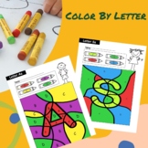 Color By Letter Printables worksheets I Find and color the letter