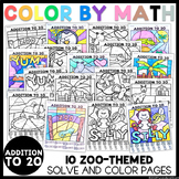 Color By Math | Addition to 20 | Solve and Color