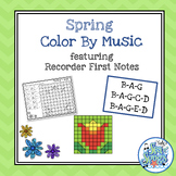 Color By Music Spring - Recorder Notes - BAG - BAGCD - BAGED