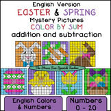 Color By Mystery Pictures Easter and Spring Addition and S
