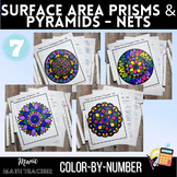 Color By Number Bundle - Surface Area of  Prisms and Pyramids