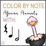Color By Note African Animals