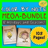 Color By Note (Music Coloring Sheets-Appropriate For Music