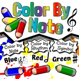 Color By Note Worksheets | Tests, Quizzes, Homework, Revie