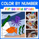 Color By Number 2nd Grade Math Facts | Color by Addition a