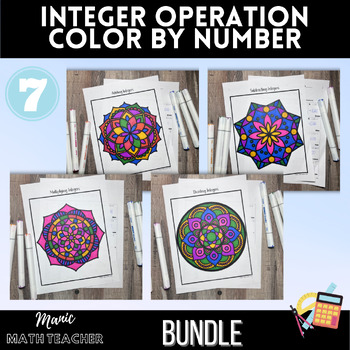 Preview of Color By Number Bundle - Integer Operations