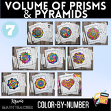 Color By Number  Bundle - Volume of Rectangular & Triangul