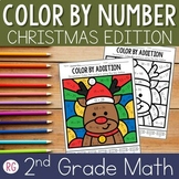 Color By Number Christmas | Color By Code Christmas Math A