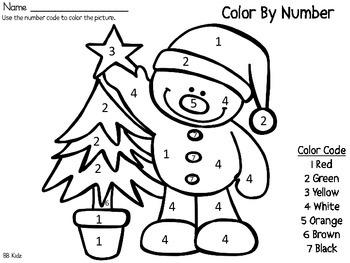 Download Color By Number Christmas {25 days of Christmas Fun!} Kindergarten Math