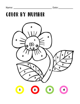 Color By Number | Color By Number Sense Activities by Nai Studio