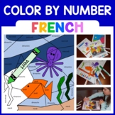 Color By Number French | Color by Months, Days of the Week