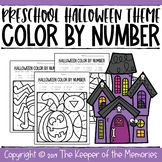 Color By Number Halloween Worksheets