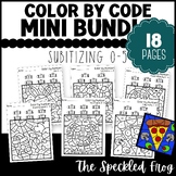Math Color By Number Subitizing 0-5 Mini Bundle * Counting