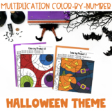 Color-By-Number: Multiplication 2-12 Fall/Halloween 3rd/4t