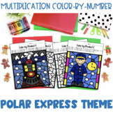 Color-By-Number:Multiplication Polar Express Christmas3rd/