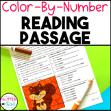Color By Number Reading Comprehension Passages Worksheet FREE