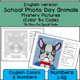 Color By Number School Picture Day Dapper Hipster Animals 