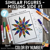 Color By Number - Similar Figures - Missing Side #1 - 7th 