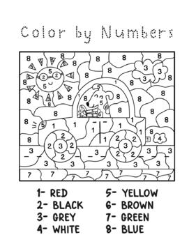 Color By Number Vol 1. A fun and Creative activity to Learn Numbers And ...