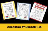 Color By Number Winter  number coloring book