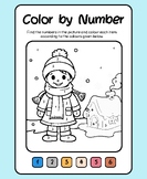 Color By Number Winter number coloring book activity color