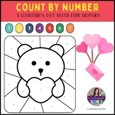 Color By Number Worksheet | Valentine's Day Kids Math Acti