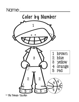 Color By Number Worksheets Numbers 1-10 by Kids and Coffee | TpT