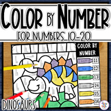 Color By Number - number sense coloring for numbers 10-20 