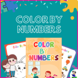 Color By Numbers Worksheets Learning Pack for Kids