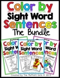 Color By Sight Word Sentences (The Bundle)