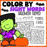 Color-By-Sight Word l Halloween Themed