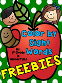 Color By Sight Words~ FREEBIES!  Great for 1st-2nd Grades 