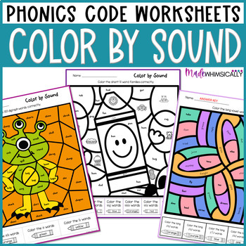 Color By Sound Worksheets Long Vowels R Vowels Digraphs Blends Laboroflove