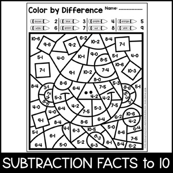 Color By Number: New Years Addition & Subtraction Practice by Amanda Garcia