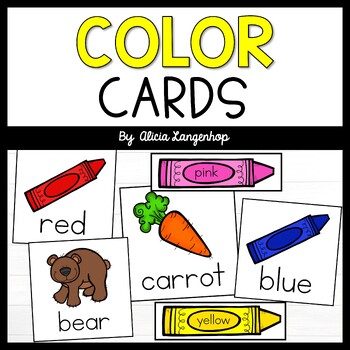 Preview of Color Cards for Focus Walls, Sorting, Centers, or Circle Time