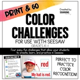 Color Challenges | For Use with Seesaw