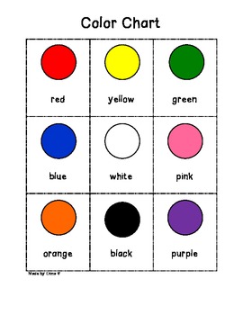 Color Chart by Made by Erma