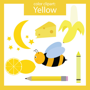 Download Color Clip art: Yellow objects by ThinkingCaterpillars | TpT