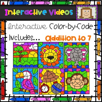 Preview of Color Code Interactive Videos - Safari Addition to 7