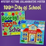 Color Code, Number Puzzles 100th Day of School Color Pictu