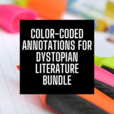 Color-Coded Annotations for Dystopian Literature Bundle