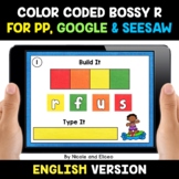 Color Coded Bossy R Word Work for Google and Seesaw - Dist