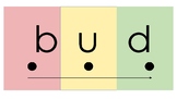 Color Coded CVC Words -ud, -ug, -um, -un, -up, -ut