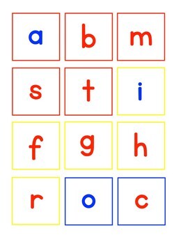 Color-Coded Initial Sound Cards - Print by Robin Garcia's Classroom