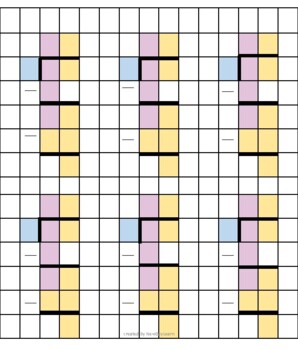 color coded long division on grid paper by newdaylearn tpt